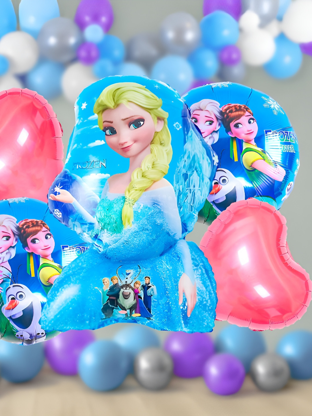 Special You 5 Pcs Blue & Pink Balloons & Banner Festive Decor