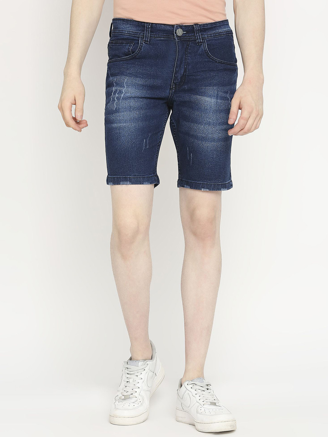 TCI Men Slim Fit Denim Denim Shorts