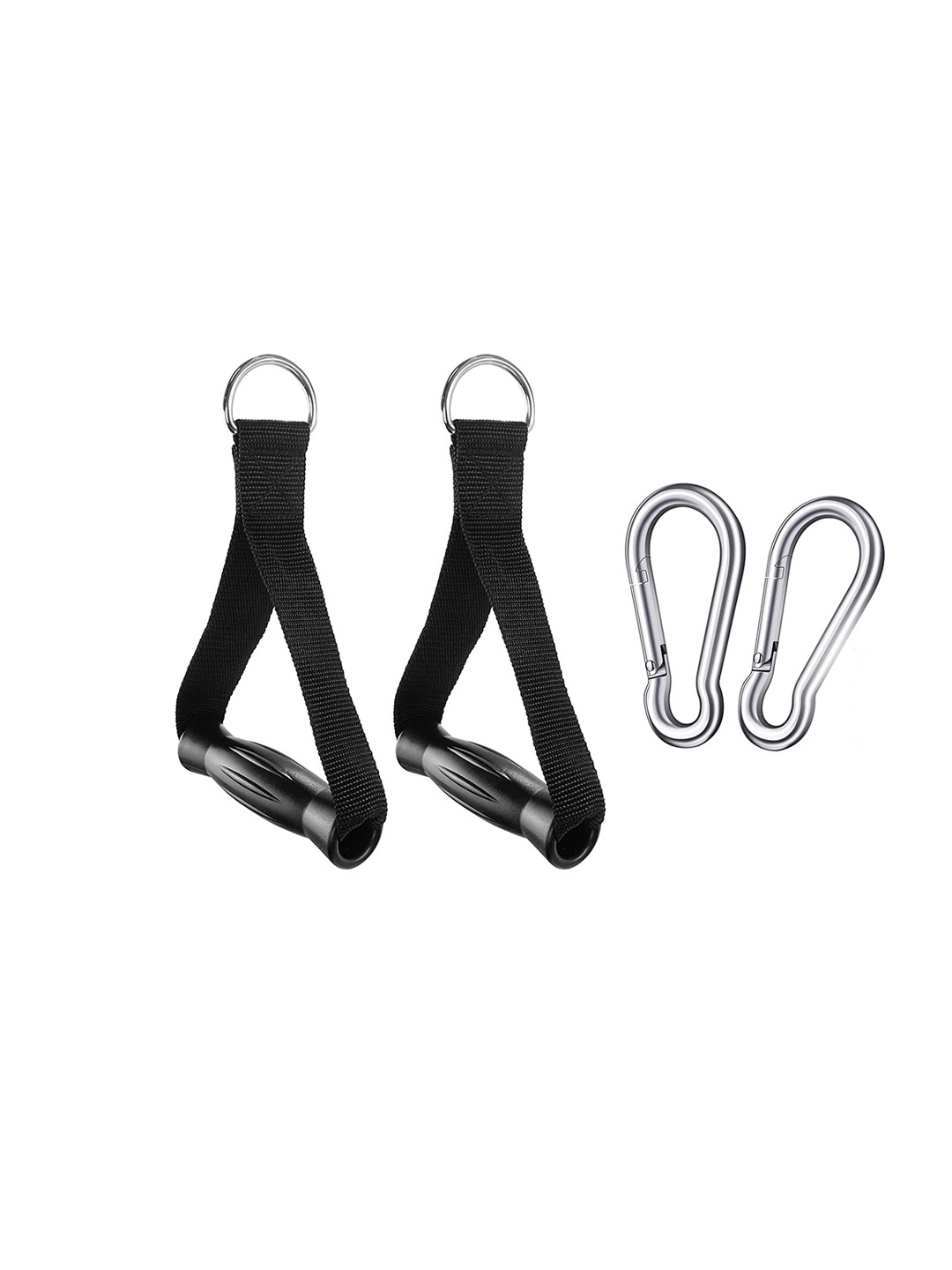 HackerX Upgraded Heavy Duty Exercise Handles Compatible with Cable Machines with 2 Hooks