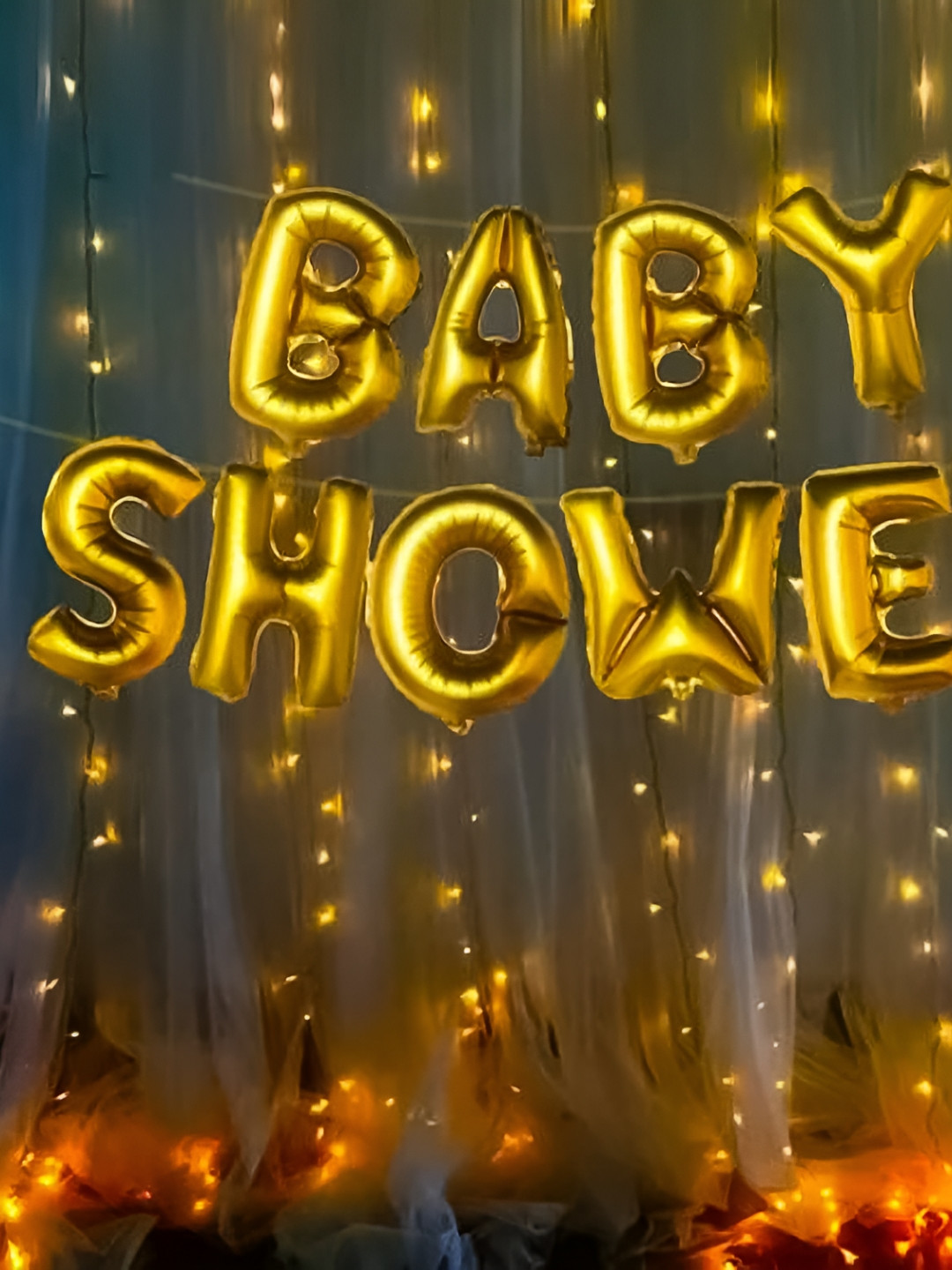 Special You 7Pcs Yellow & White Baby Shower Decor