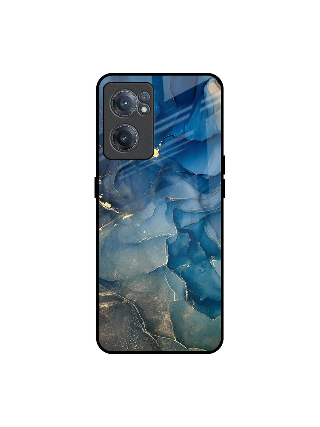 QRIOH Blue Cool Marble Real Printed OnePlus Nord CE 2 Back Case