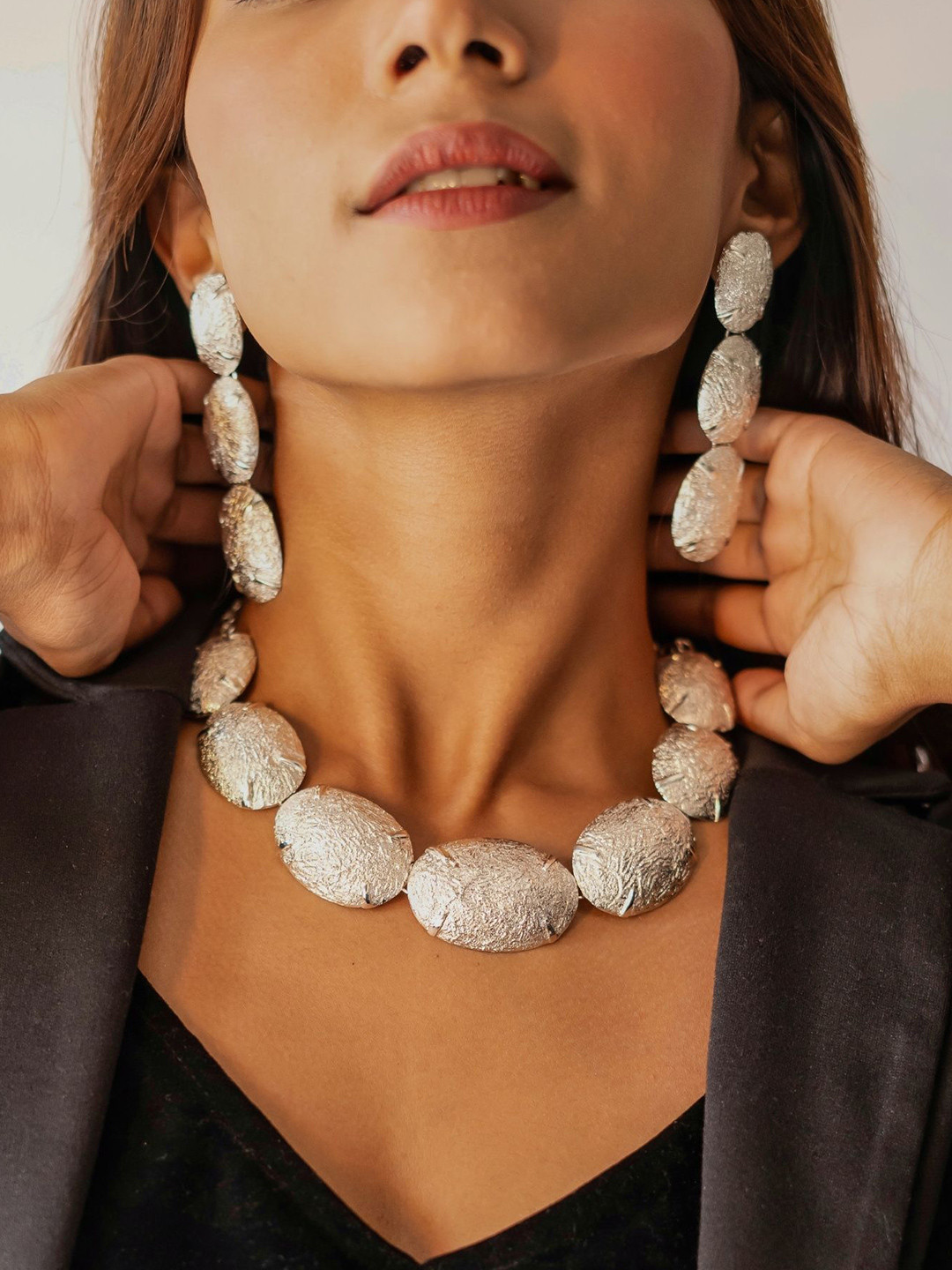 House of Pehr Silver Plated Elegant Zara Necklace