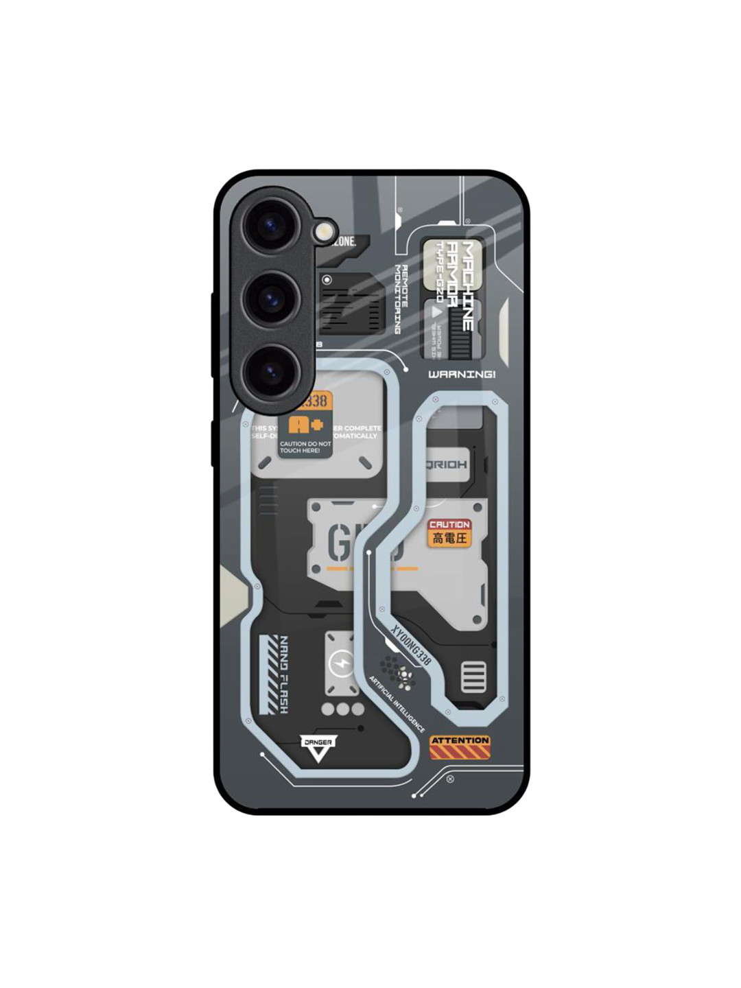 QRIOH Retro Futuristic Printed Samsung Galaxy S23 Back Case