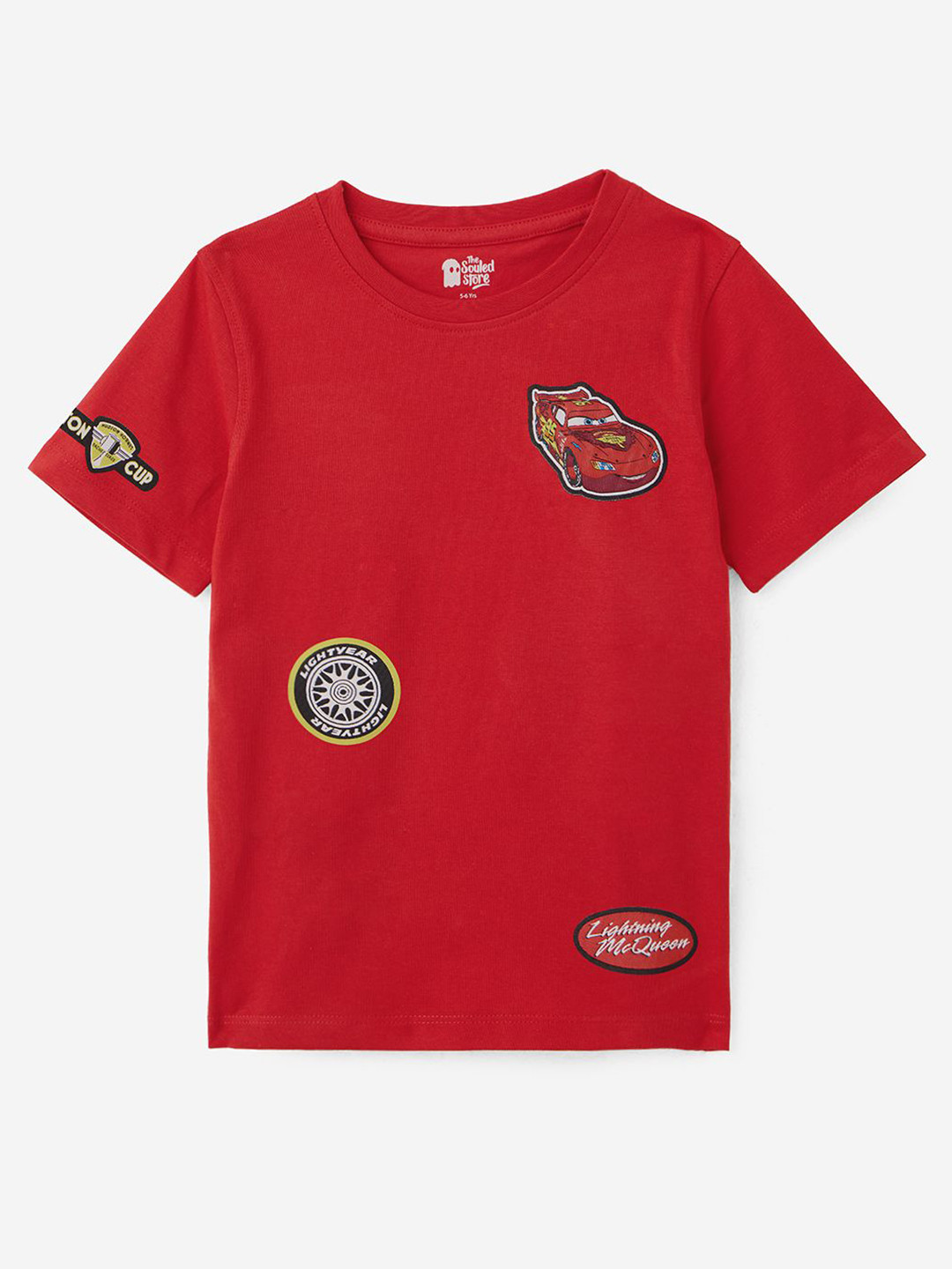 The Souled Store Boys Cars Graphic Printed Round Neck Cotton T-shirt