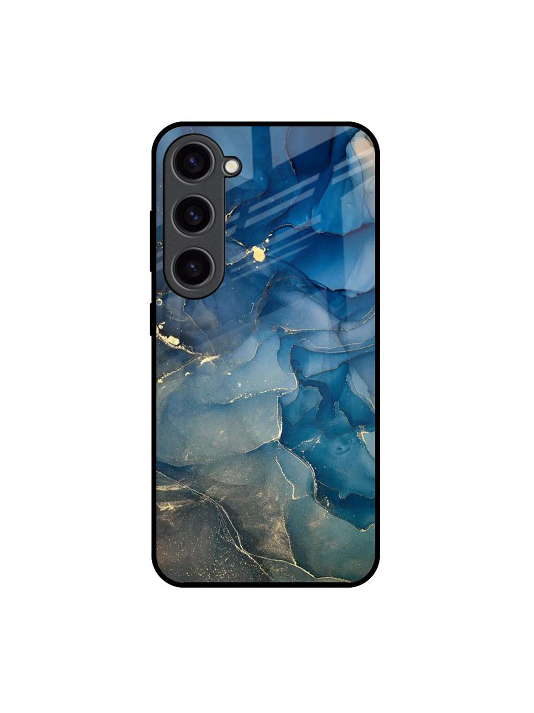 QRIOH Blue Cool Marble Real Printed Samsung Galaxy S23 Back Case