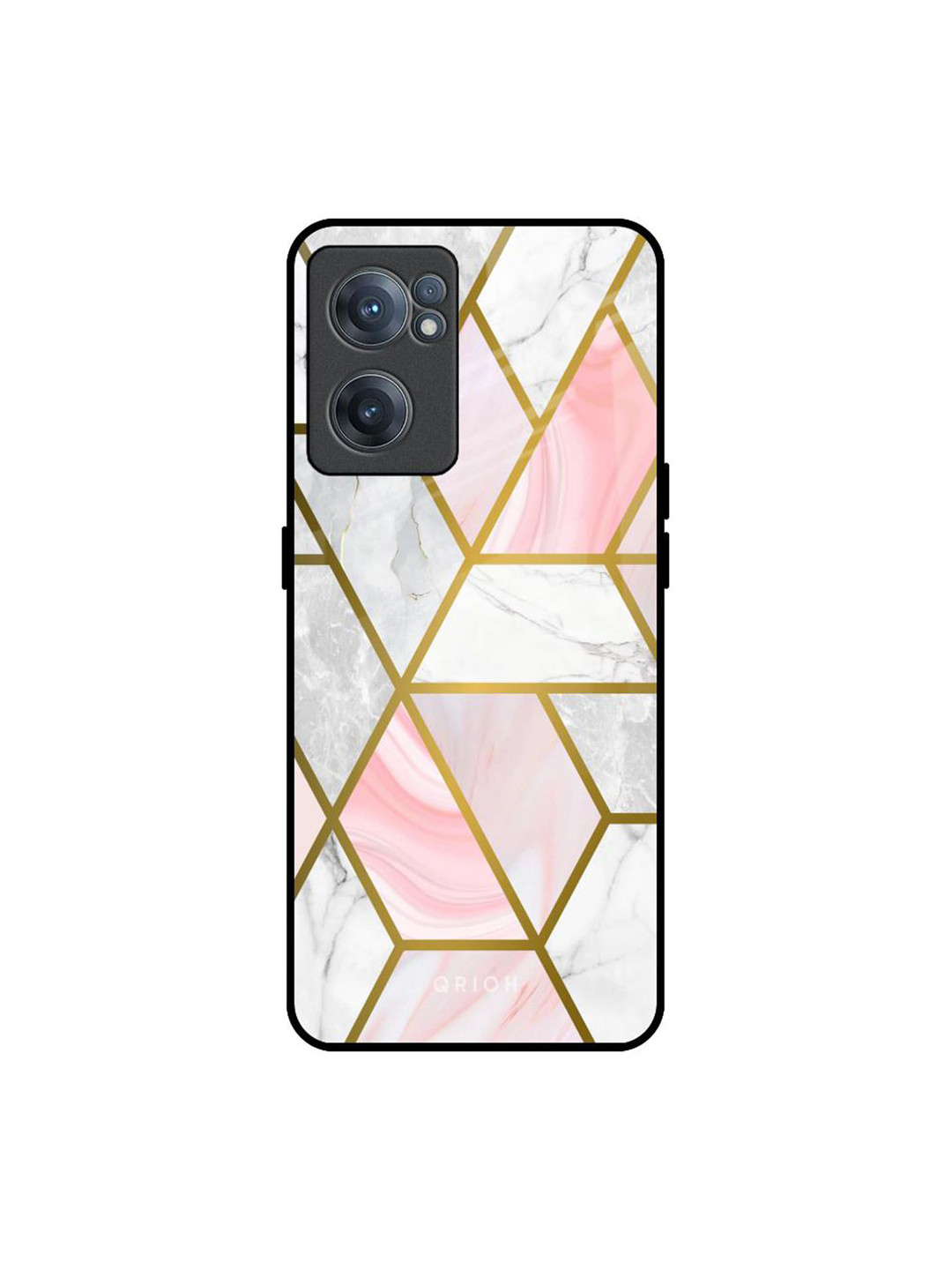 QRIOH Geometrical Marble Real Printed OnePlus Nord CE 2 Back Case