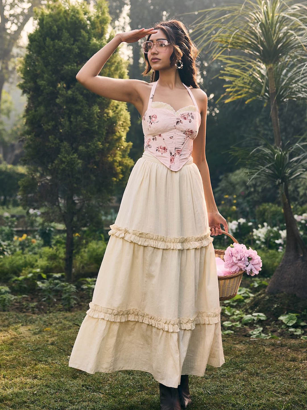 Lea Clothing Co. Women Hayden Off-White Maxi Skirt