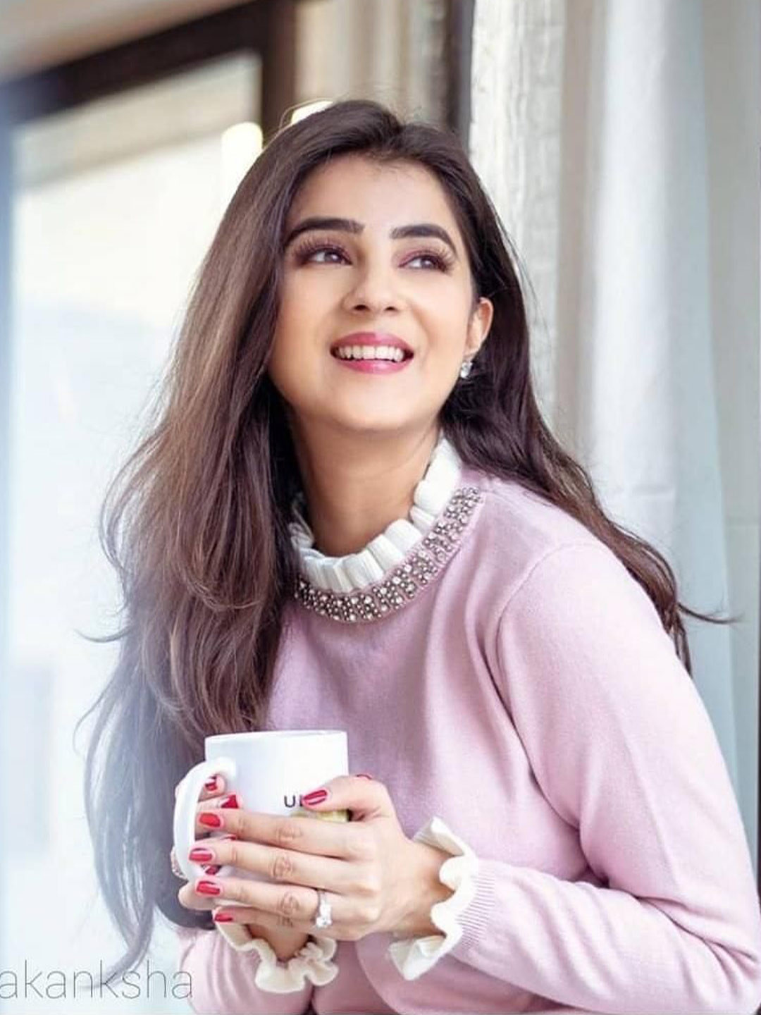 Miss Mosa By Akanksha  Women Pink Bella Bella Luxury Sweater