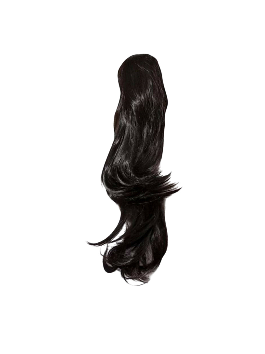 CRIBE Clip-In Wavy Ponytail Hair Extension - 20Inch - Black