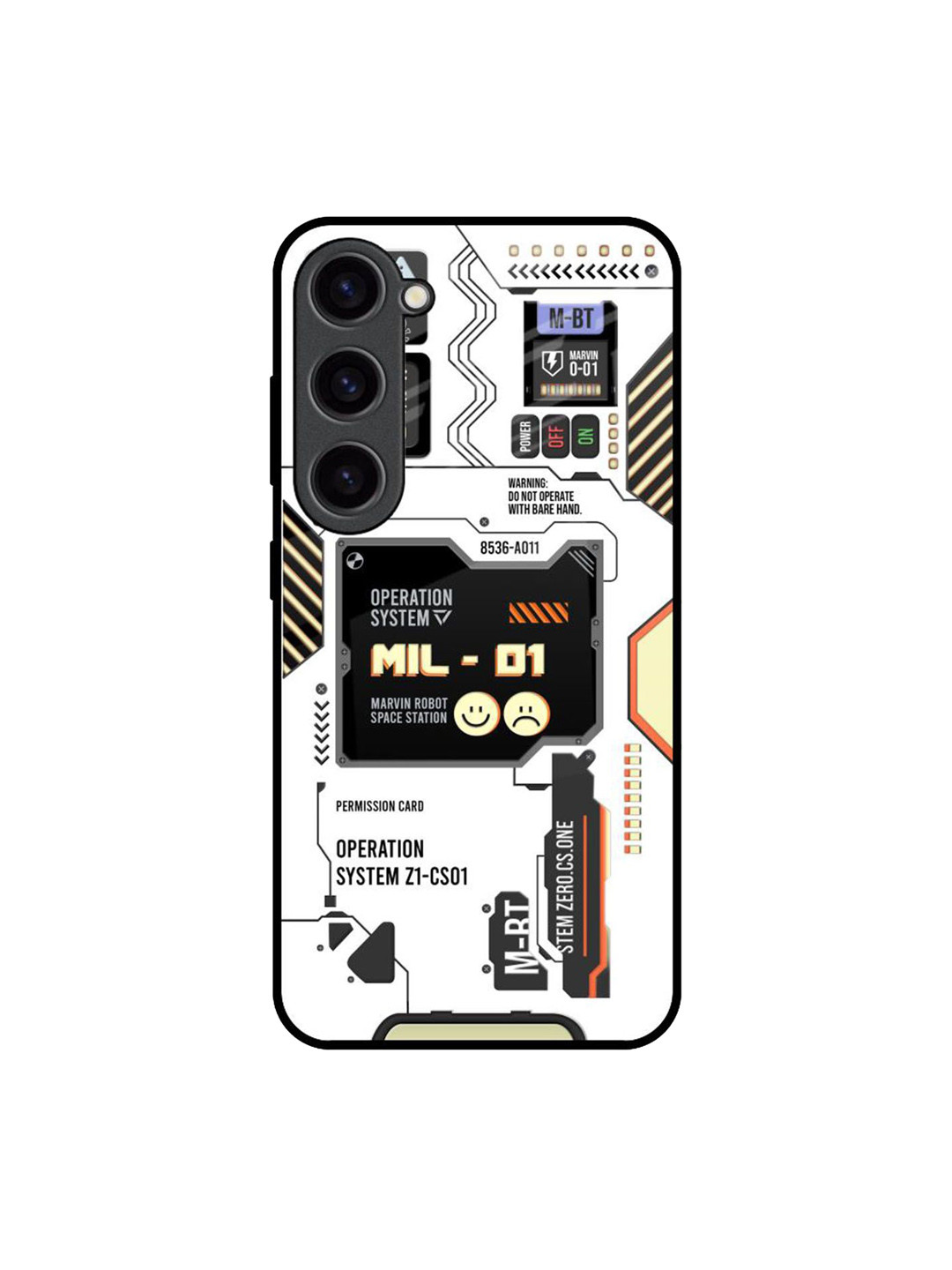 QRIOH Tech Display Printed Samsung Galaxy S23 Back Case