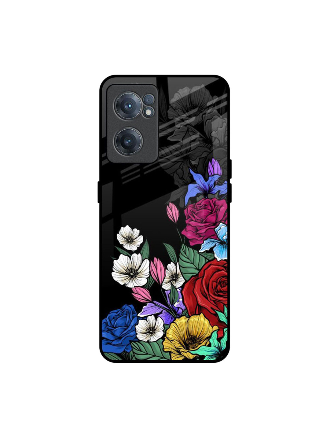 QRIOH Floral Printed OnePlus Nord CE 2 Back Case Mobile Accessories
