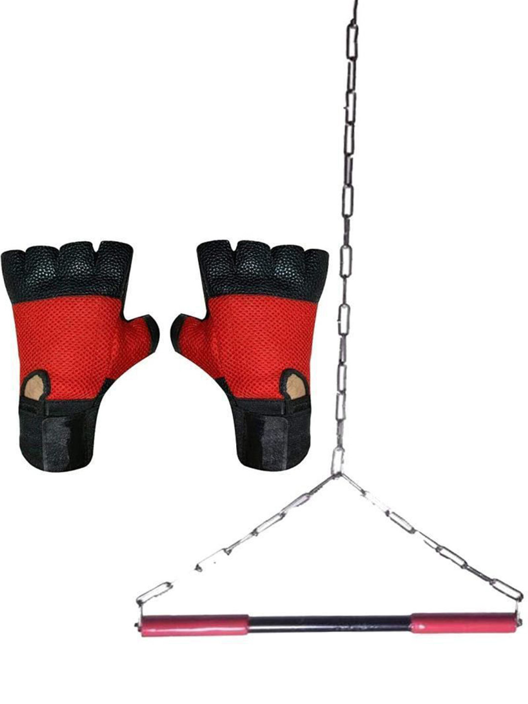 HackerX Pull Ups Exercise With Heavy Chain Rod Workout Accessories