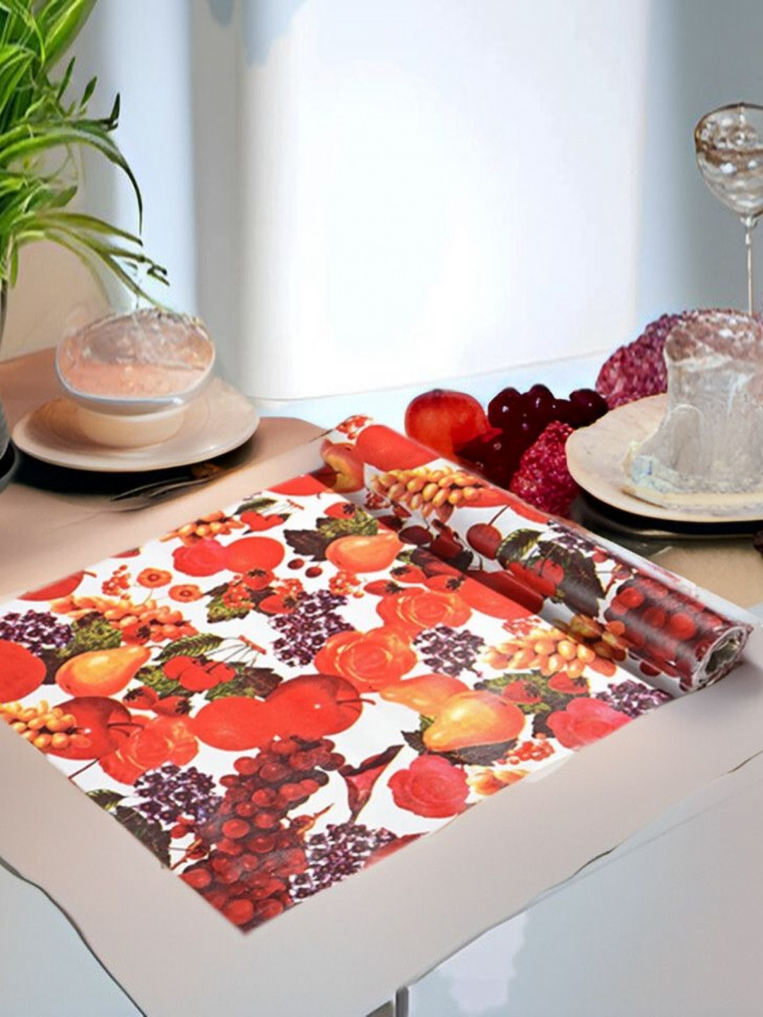 REVEXO Red And White Printed Water-Resistant Organisers