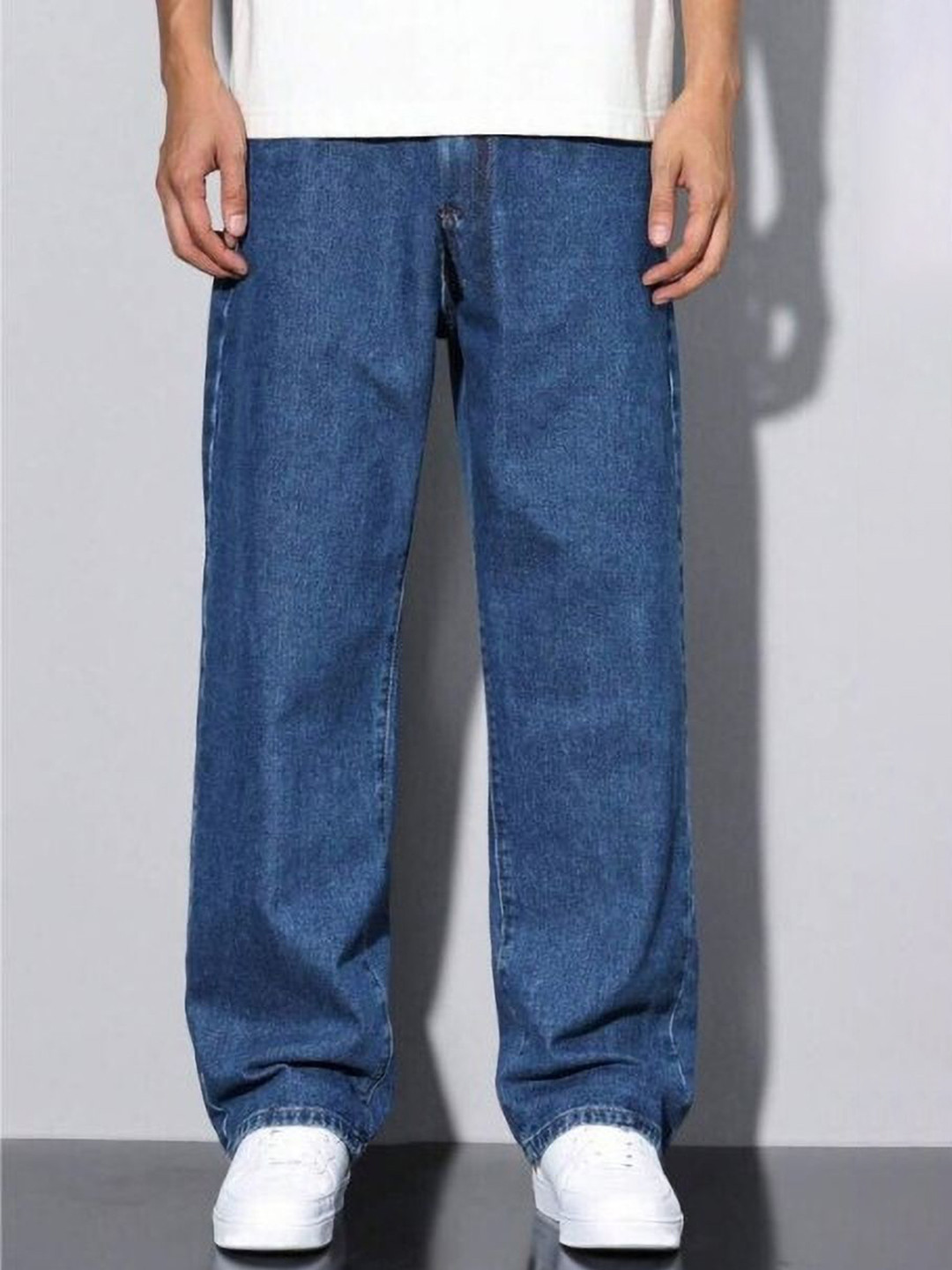 Podge Men Clean Look Mid-Rise Baggy Jeans
