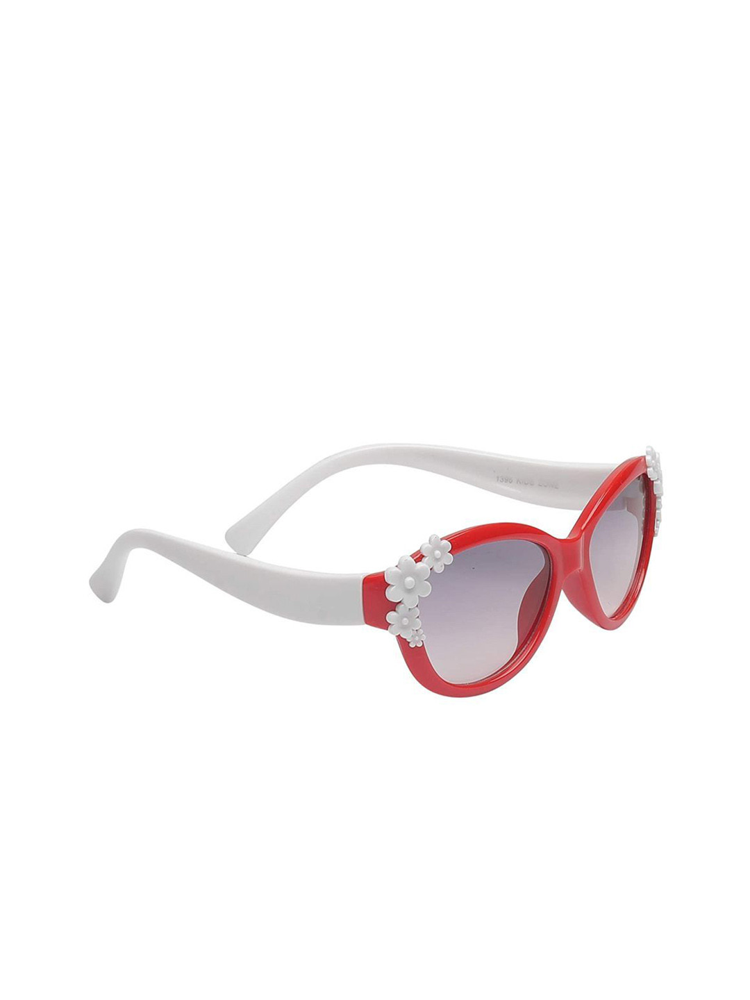 SHOP FRENZY Kids Oversized Sunglasses with UV Protected Lens Red 4 flower sunglass