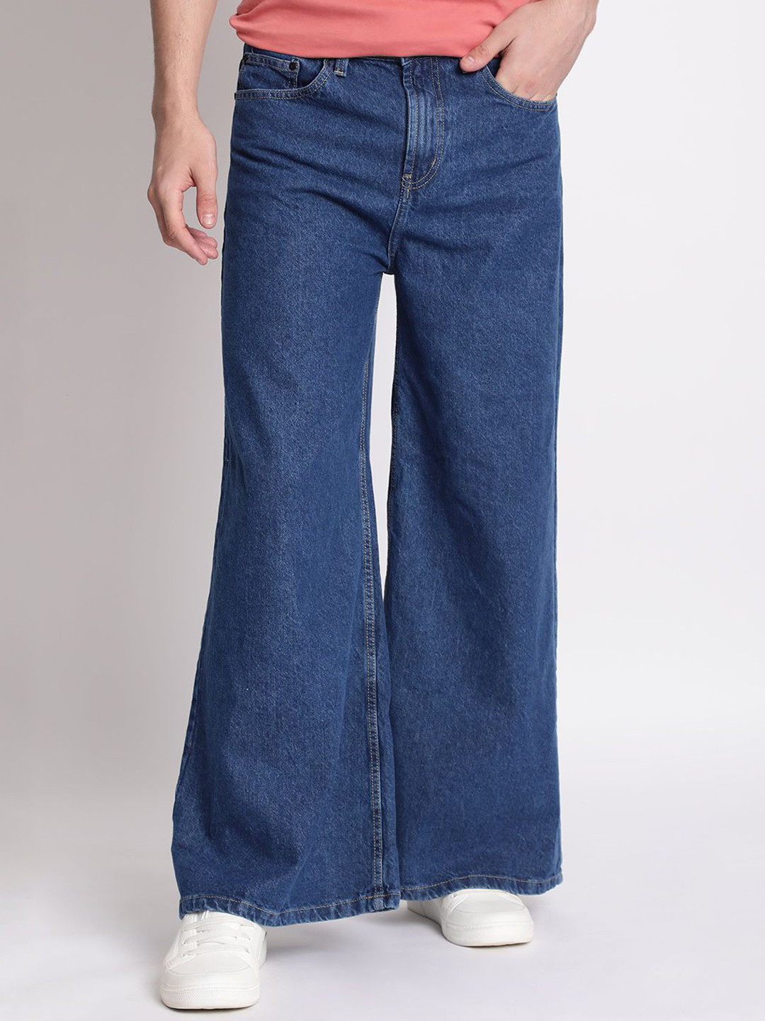 The Roadster The Lifestyle Co Men Super Wide Leg Jeans