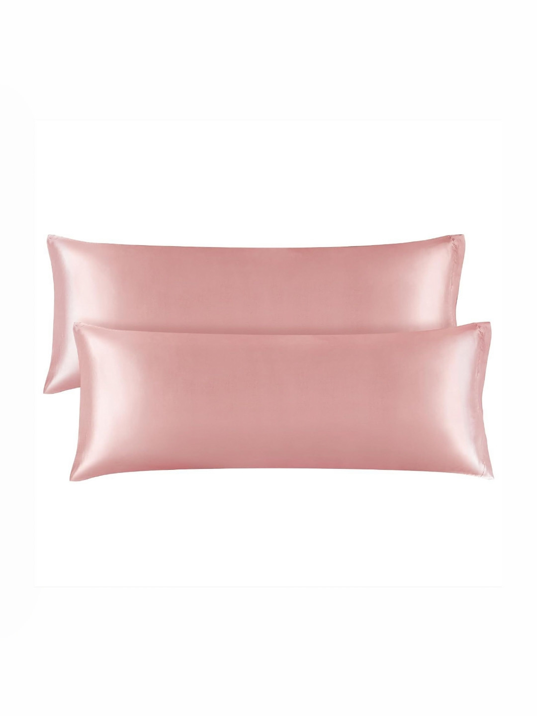 DEHMAN Rose 2 Pieces Pure Silk Rectangle Pillow Covers