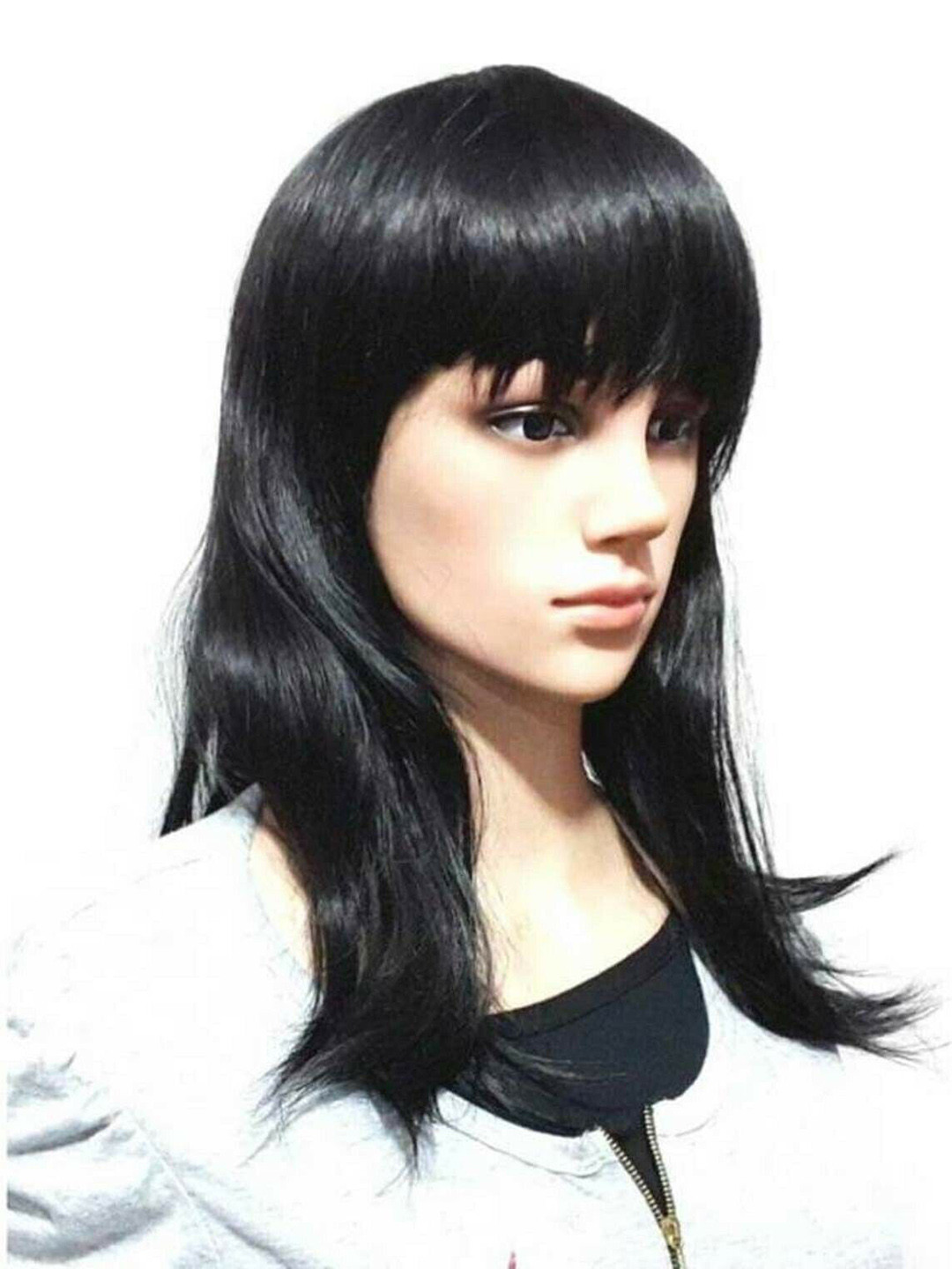 CRIBE Halo Straight Toupee Hair Extension - 36 Inch - Black