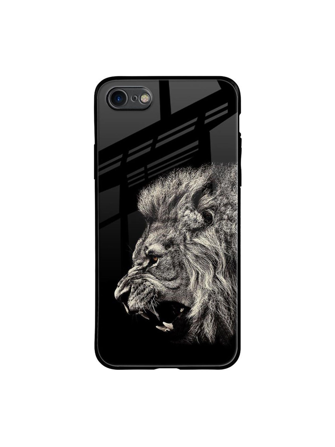QRIOH Brave Lion Printed iPhone 7 Back Case