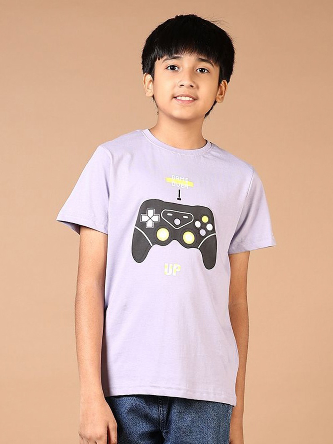 V-Mart Boys Graphic Printed Round Neck Cotton T-shirt