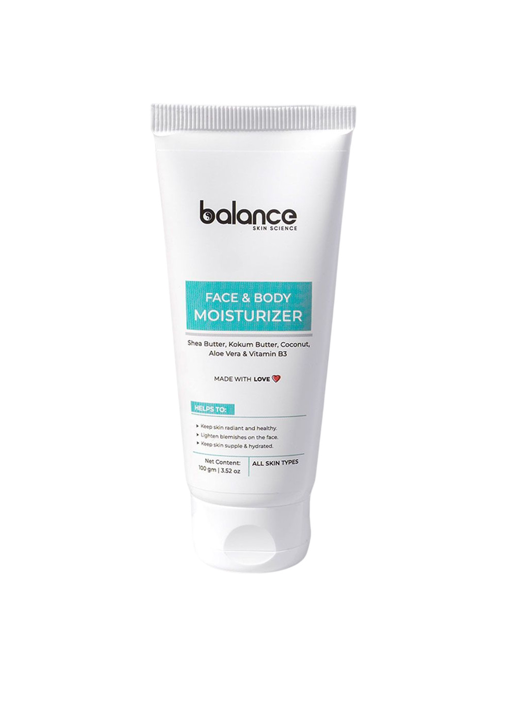 Balance Skin Science Face & Body Moisturiser With Shea Butter, Kokum Butter- 100 g