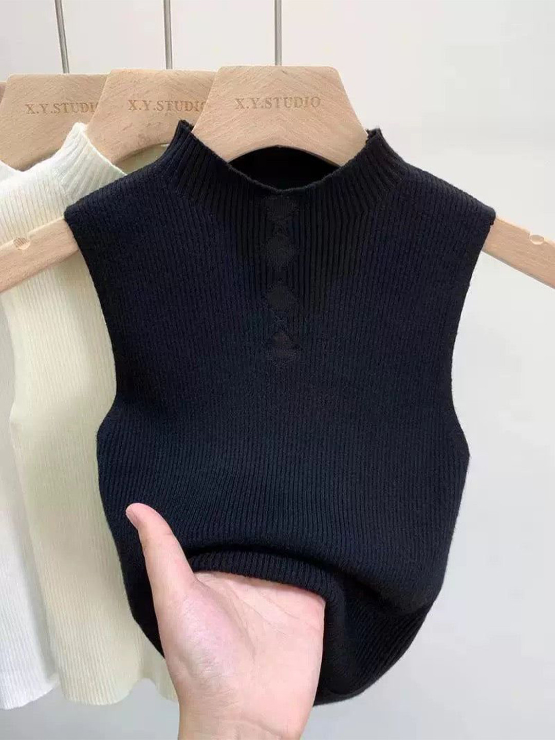 Miss Mosa By Akanksha  Women Black Ludo Statement Summer Tank Top