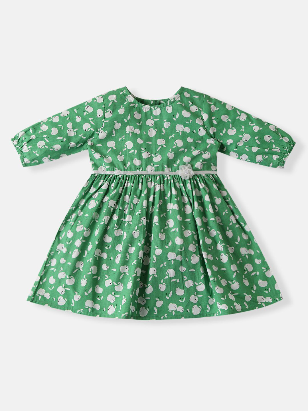 Nauti Nati Girls Soft Cotton Fruit Print Frock