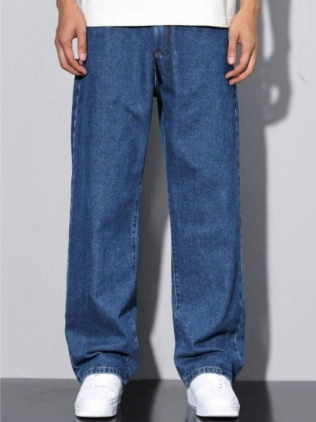 Podge Men Cotton Baggy No Fade Jeans