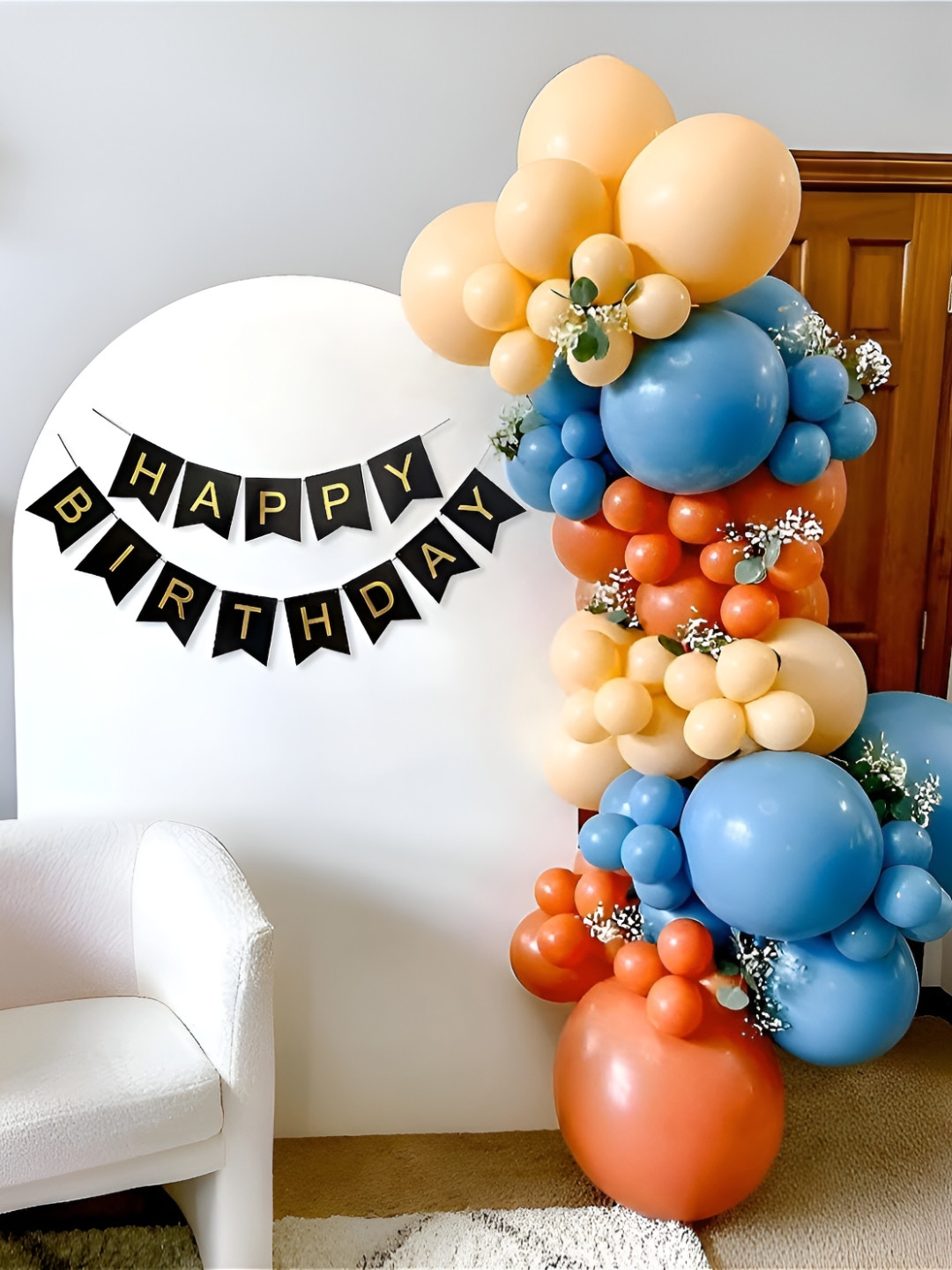 Special You 49-Pcs Blue & Orange-Color Festive Decors