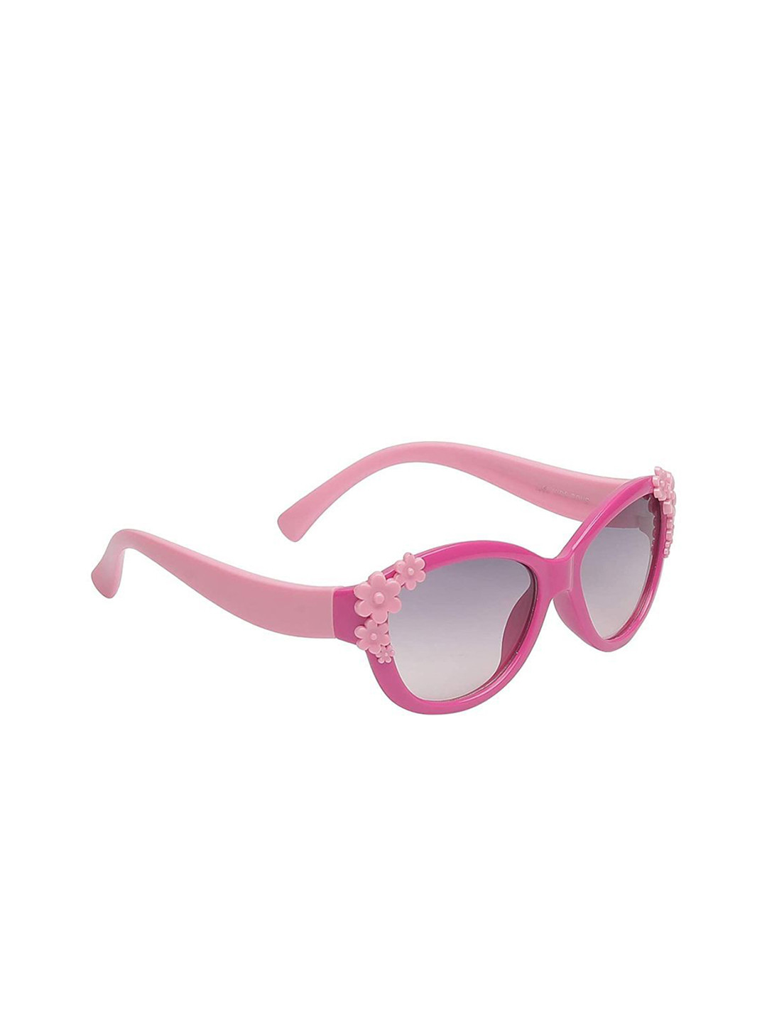SHOP FRENZY  Kids Oversized Sunglasses with UV Protected Lens Dpink 4 flower sunglass