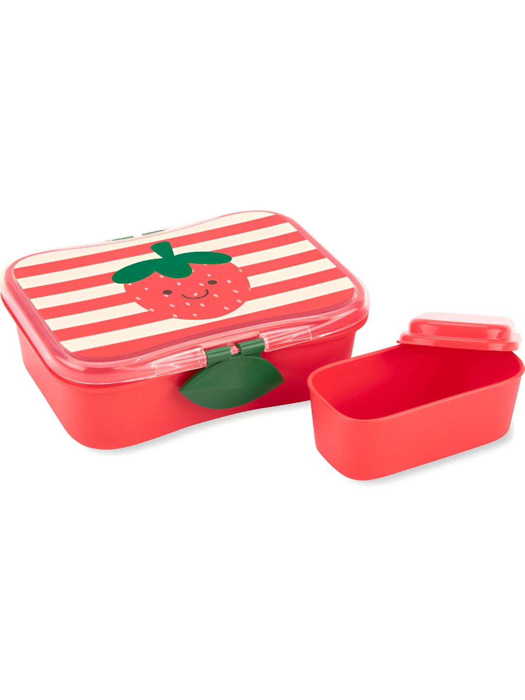 SKIP HOP Spark Style Strawberry 3Y to 6Y Microwave Safe 2PCs Lunch Box With Spoon & Fork