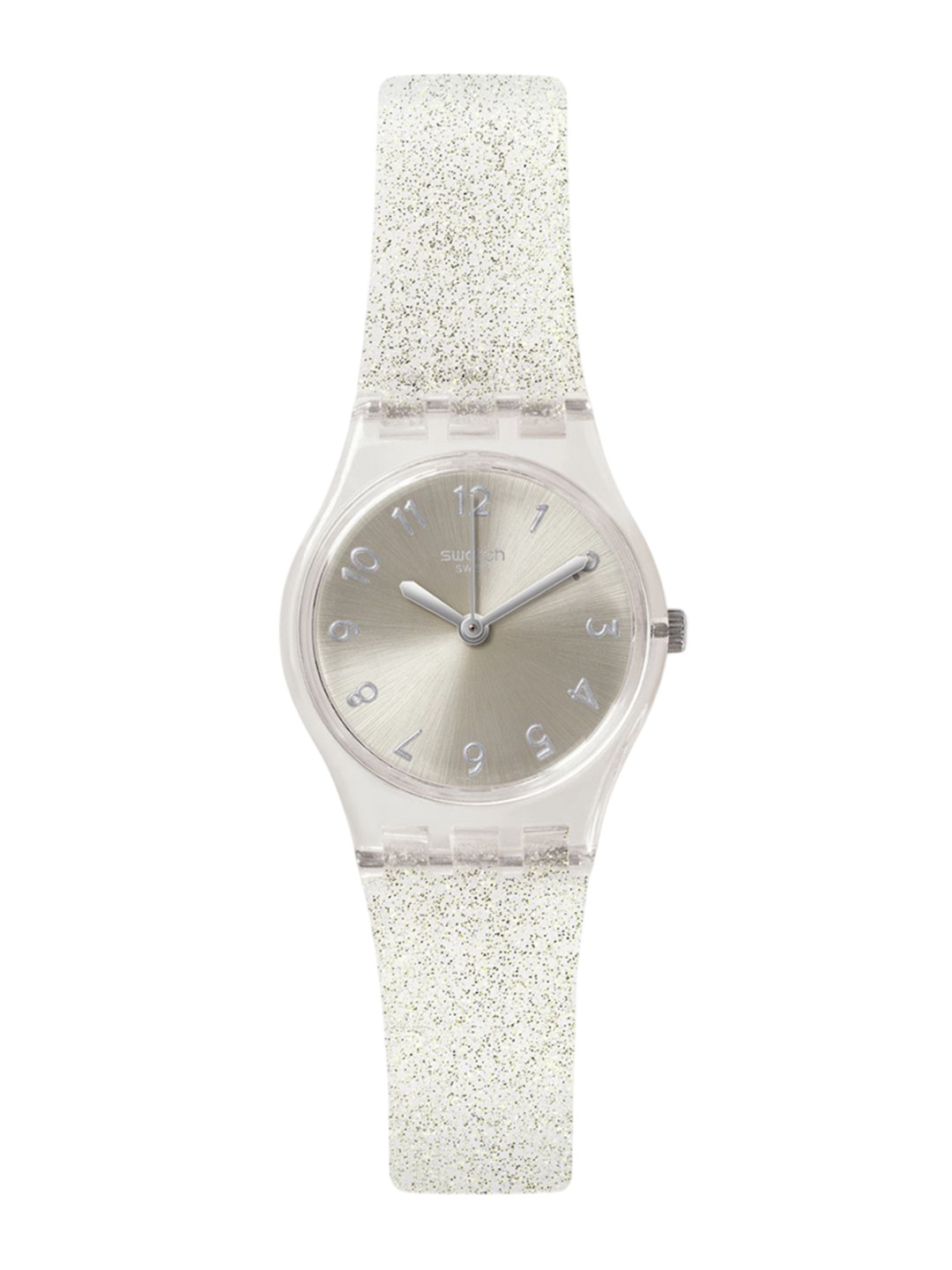 Swatch Women Dial & Bracelet Style Straps Analogue Watch LK343E-Transparent