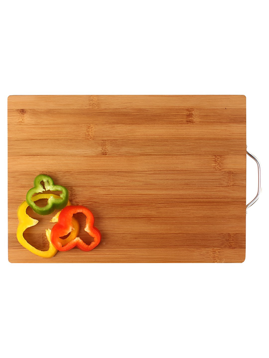 HOKIPO Brown Bamboo Chopping Board