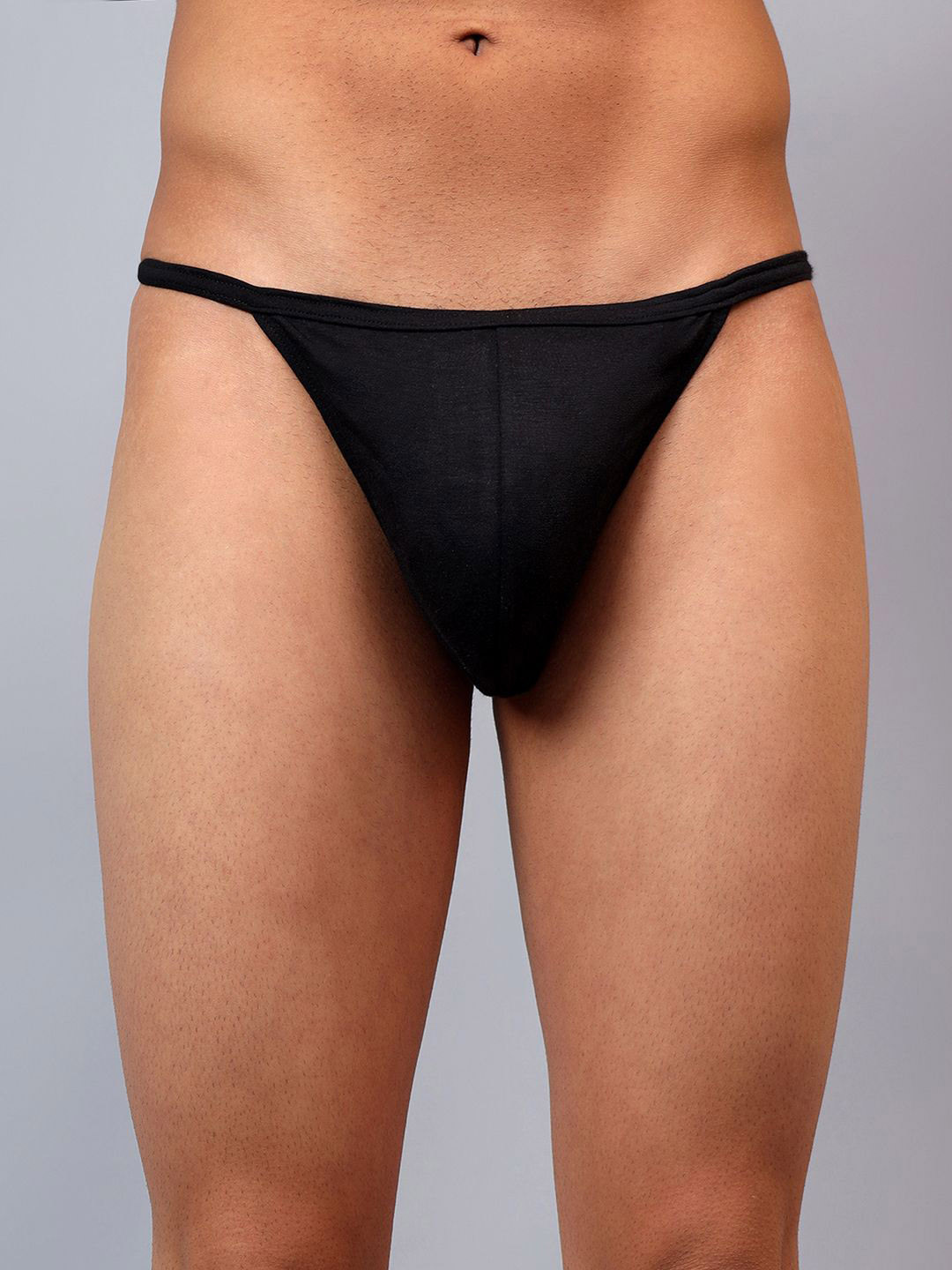 La Intimo Men Low-Low-Rise G-String Thongs Briefs LXMUGS02BK