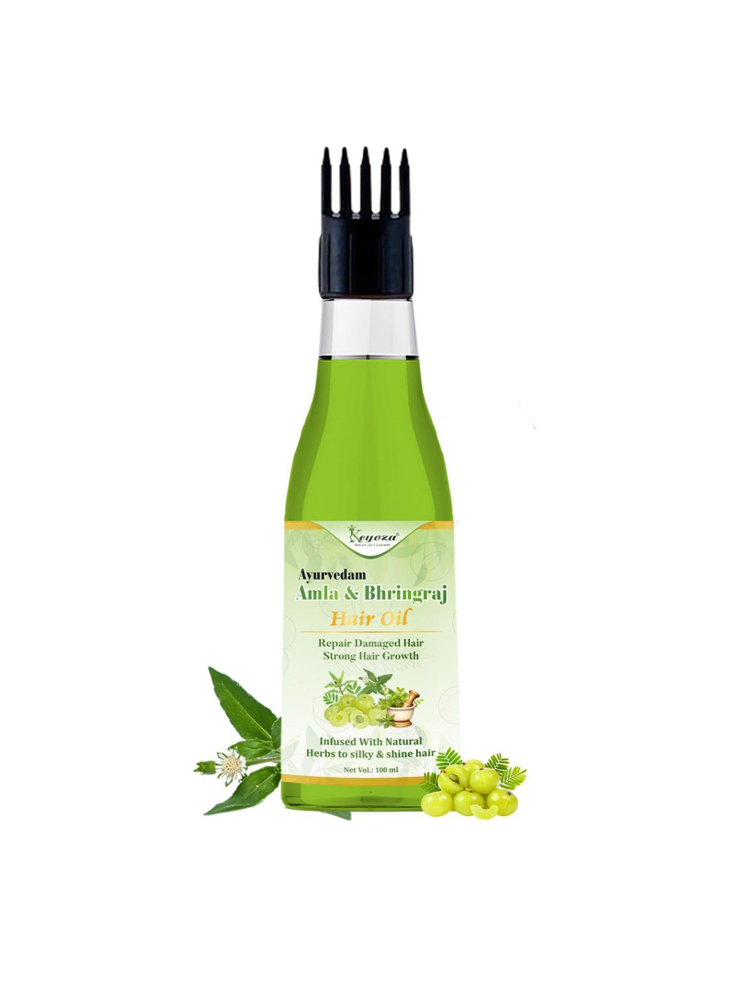 KEYOZA Ayurvedam Amla & Bhringraj Hair Oil For Hair Growth - 100 ml