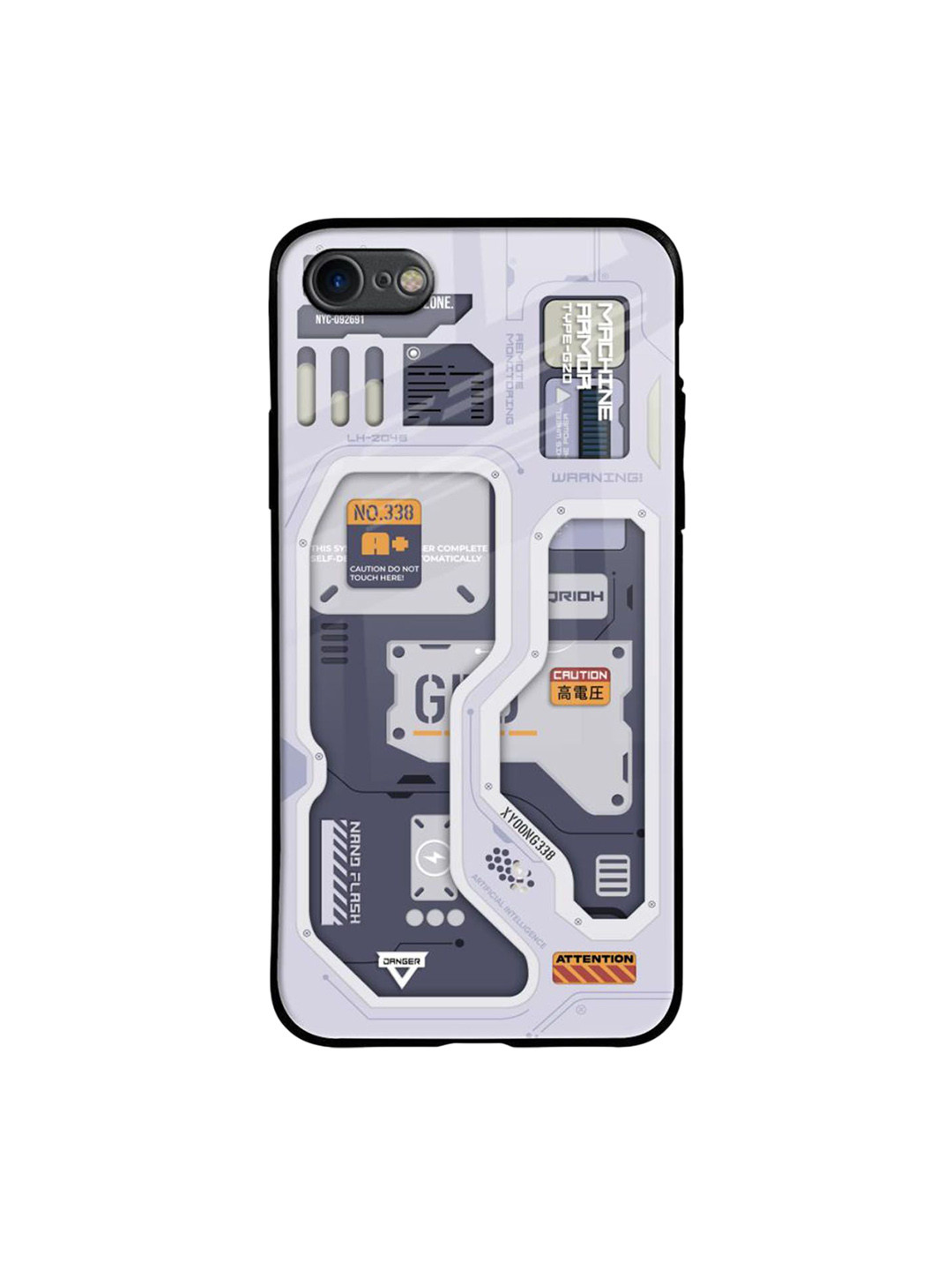 QRIOH Tech Savvy Printed iPhone 7 Back Case