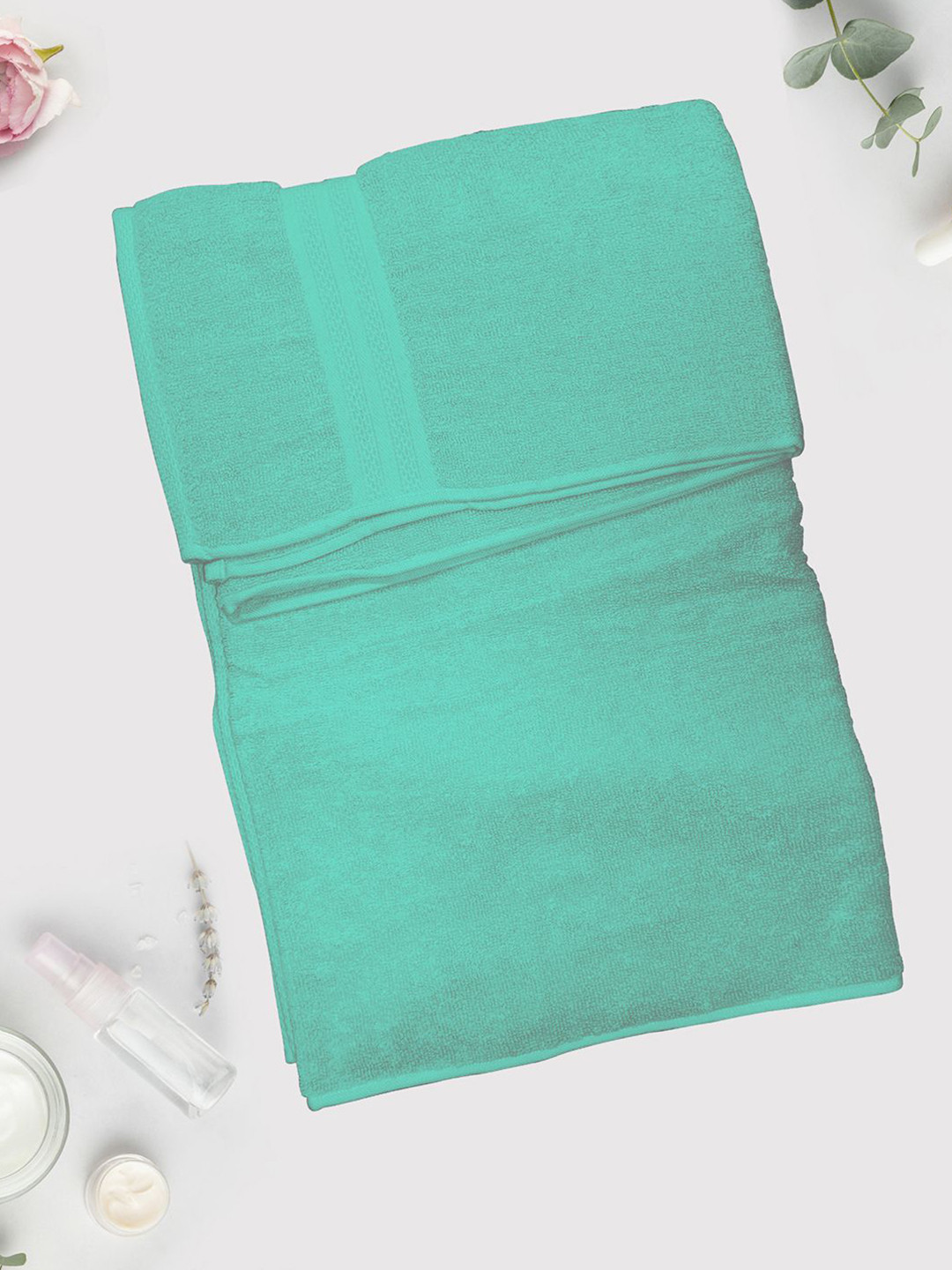 Layers Plus Green Cotton 480 GSM Bath Towel