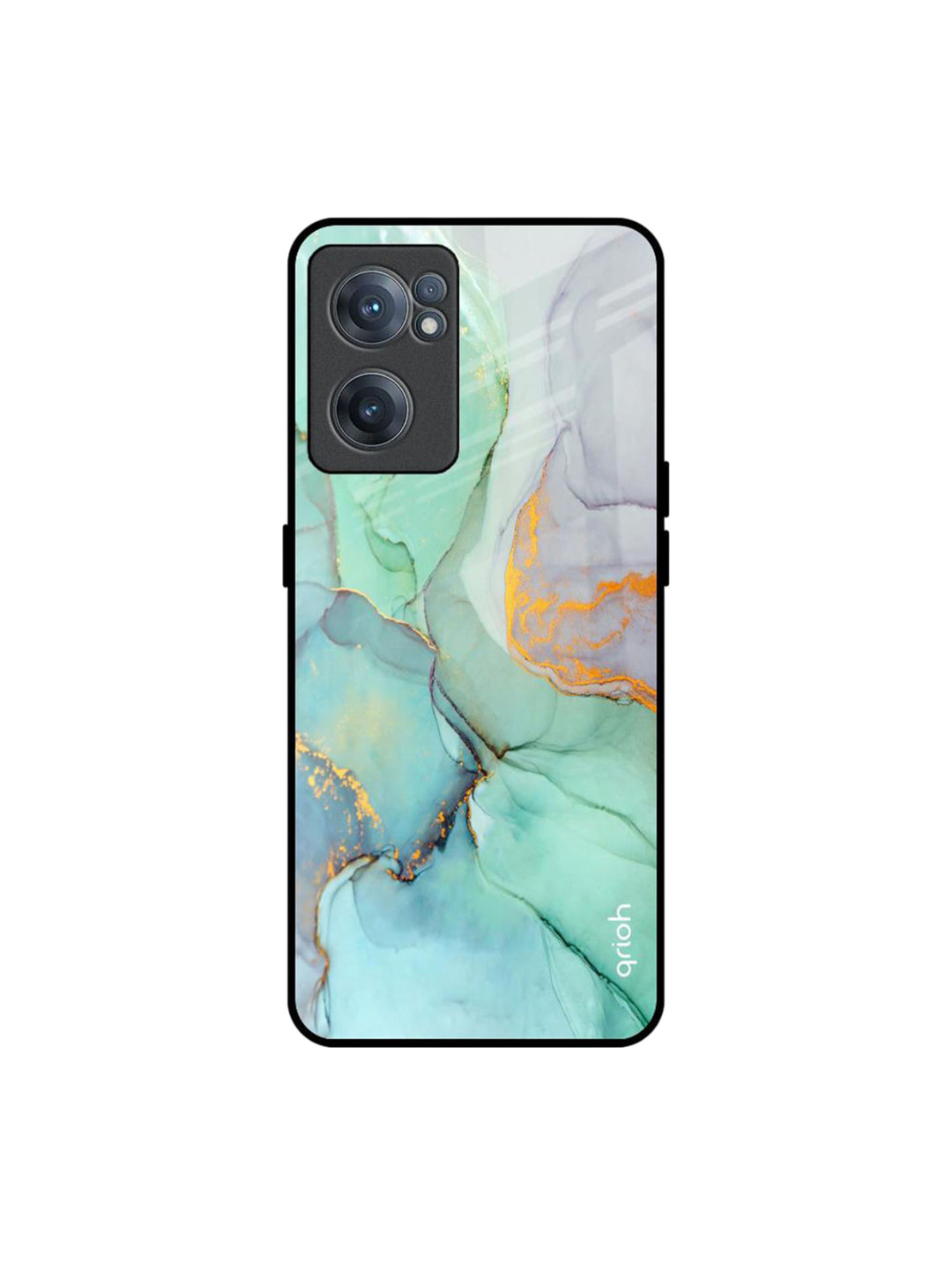QRIOH Green Marble Printed OnePlus Nord CE 2 Back Case
