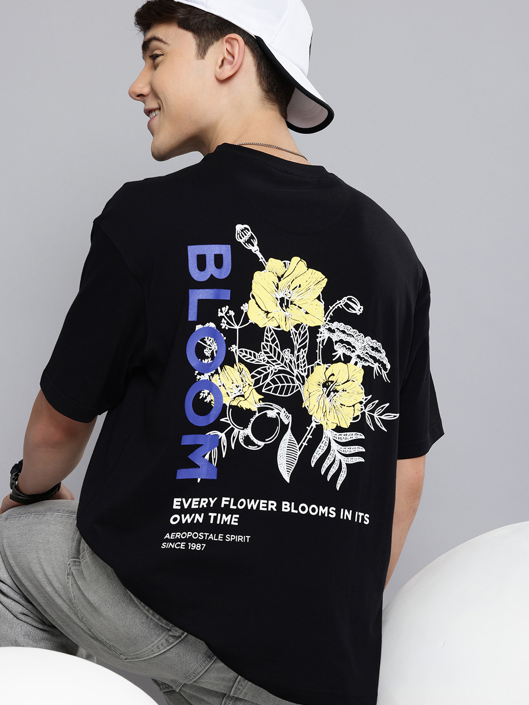 Aeropostale Pure Cotton Graphic Printed Relaxed Fit T-shirt