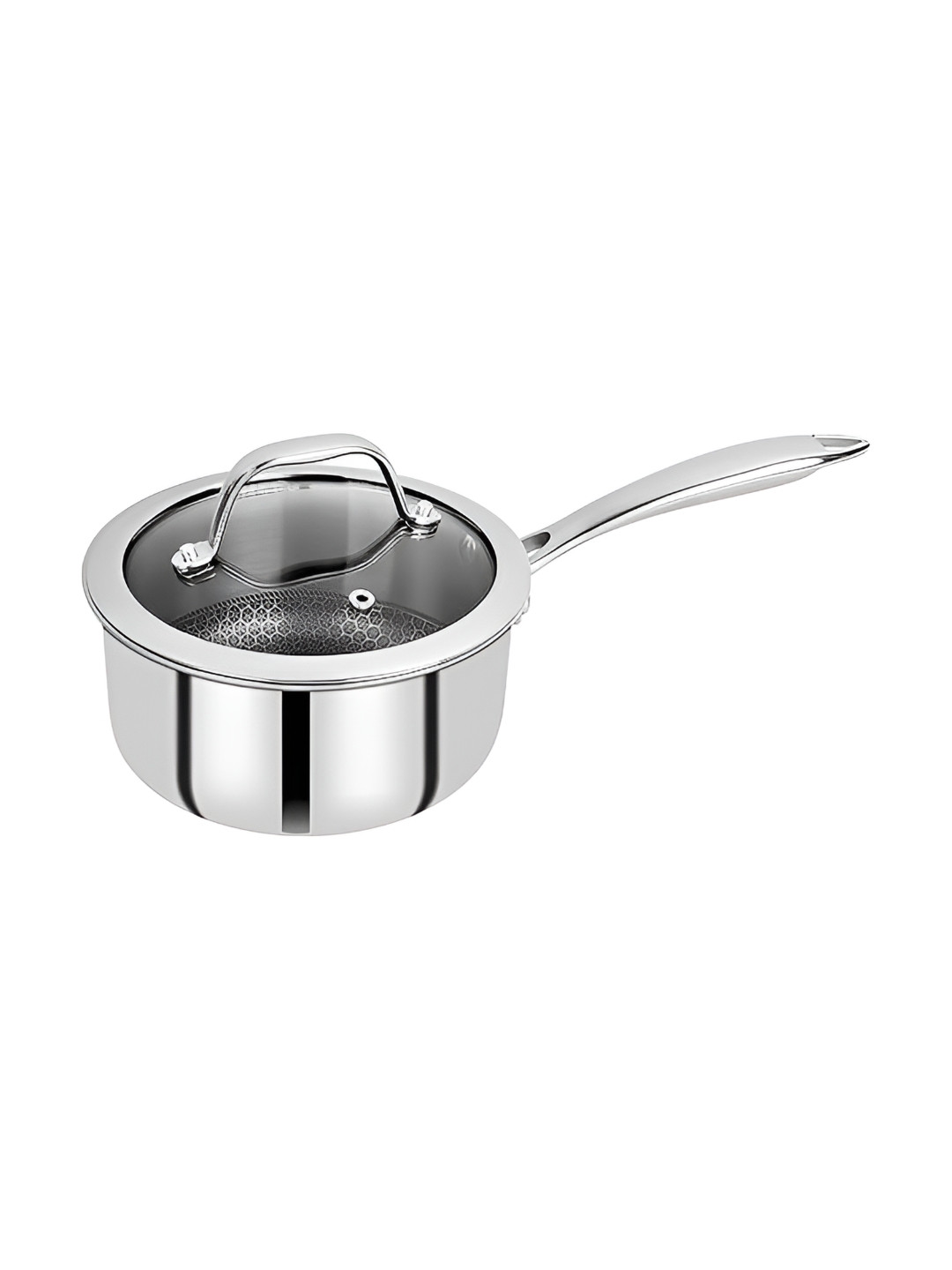 BERGNER Hitech Silver-Toned Induction Base Stainless Steel Frying Pan