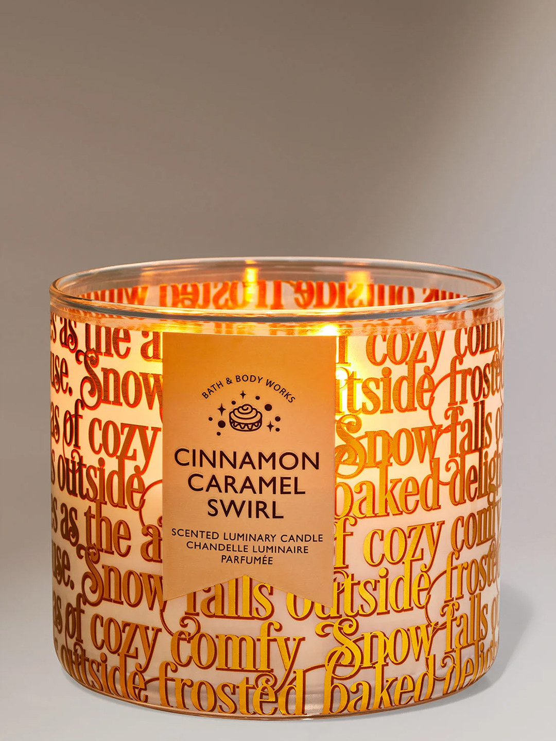 Bath & Body Works Cinnamon Caramel Swirl 3-Wick Scented Candle - 411g