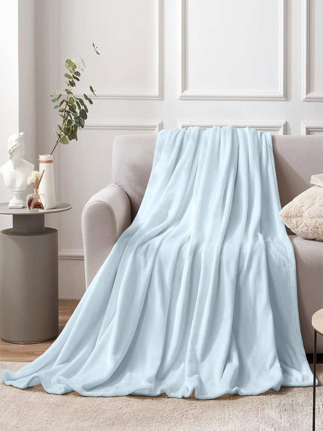 Aapno Rajasthan Blue Microfibre AC Room Single Bed Blanket