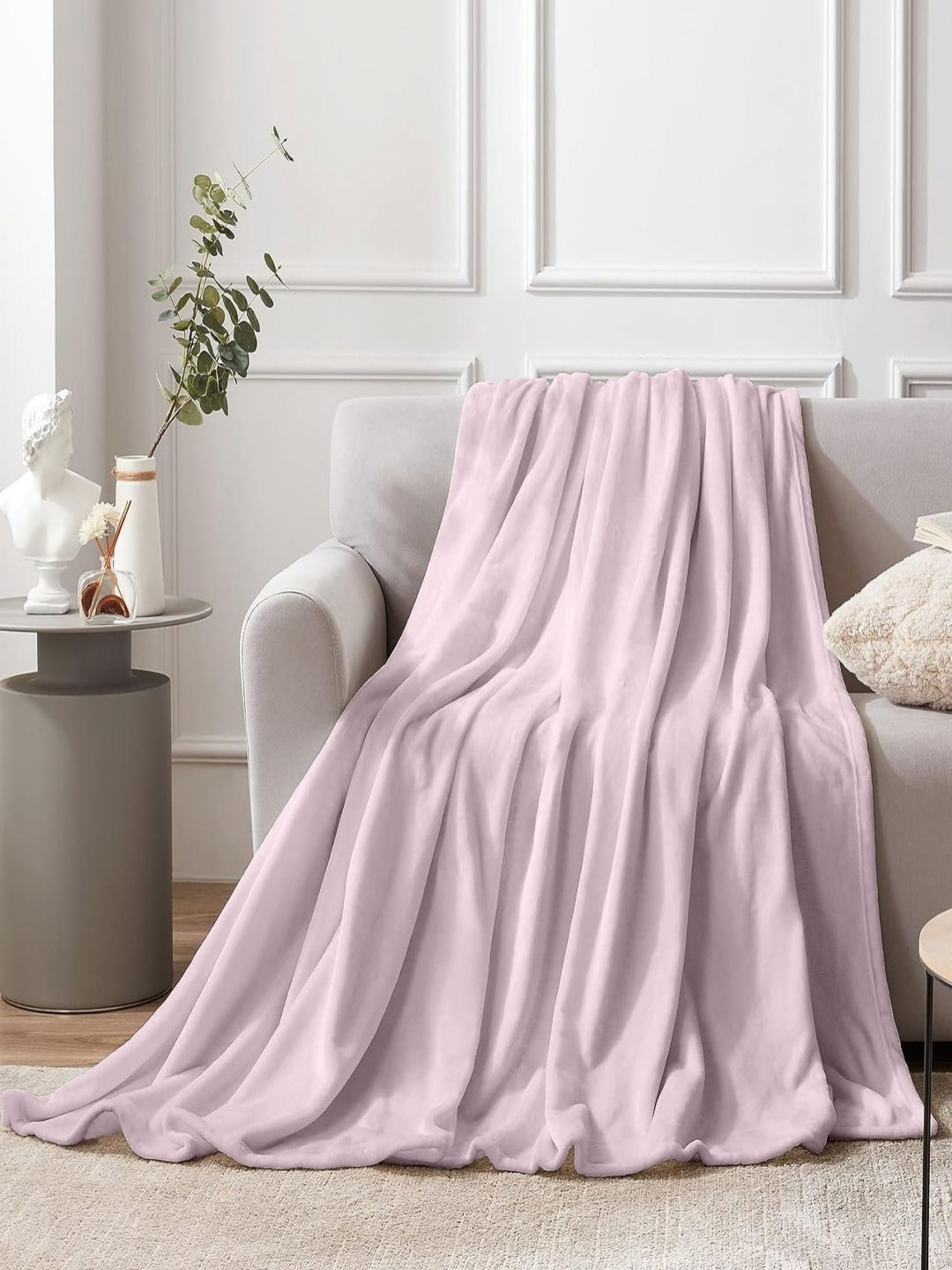 Aapno Rajasthan Pink Microfibre AC Room Single Bed Blanket