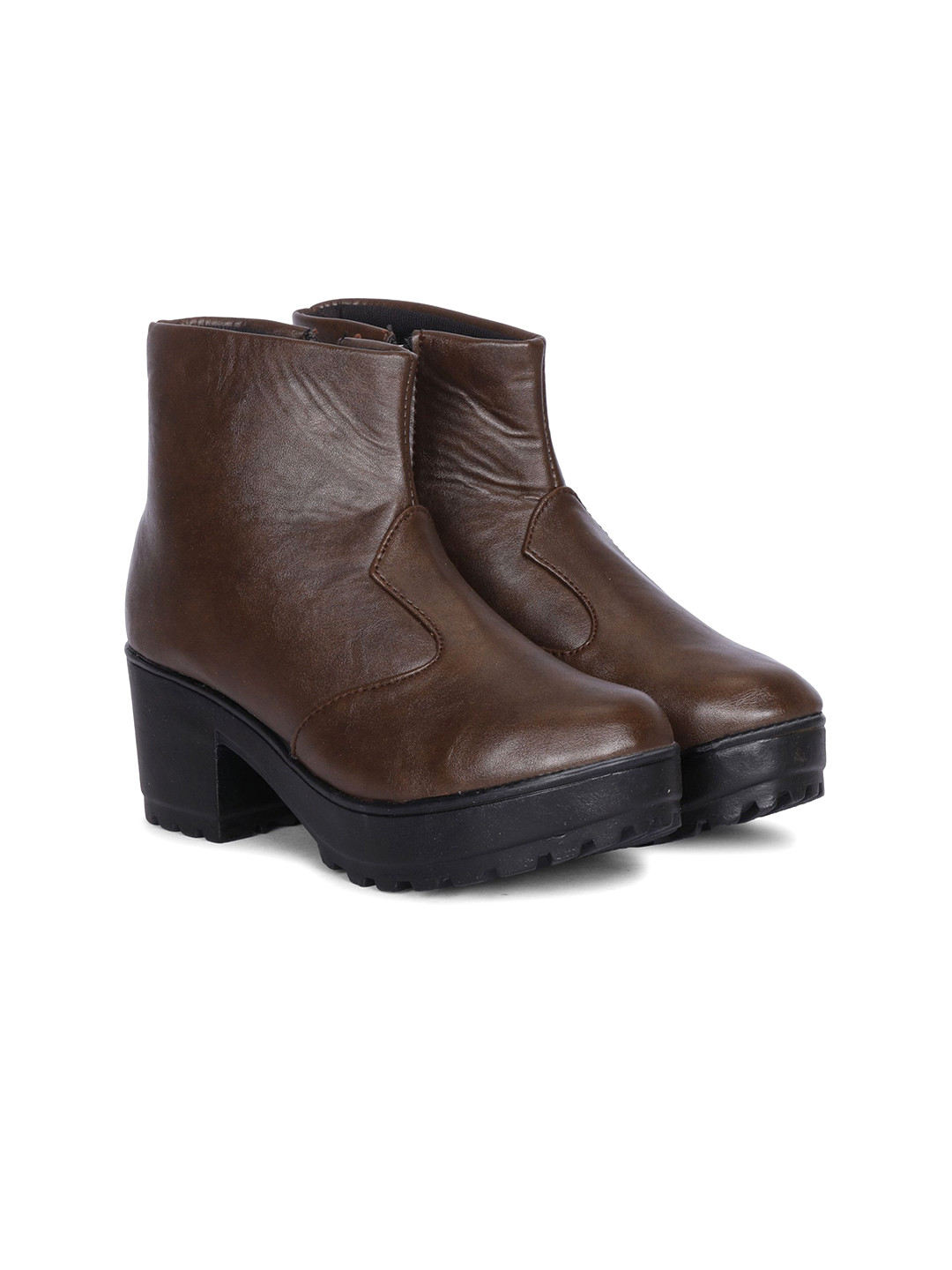 Commander Shoes Women Round Toe Zipper Boots