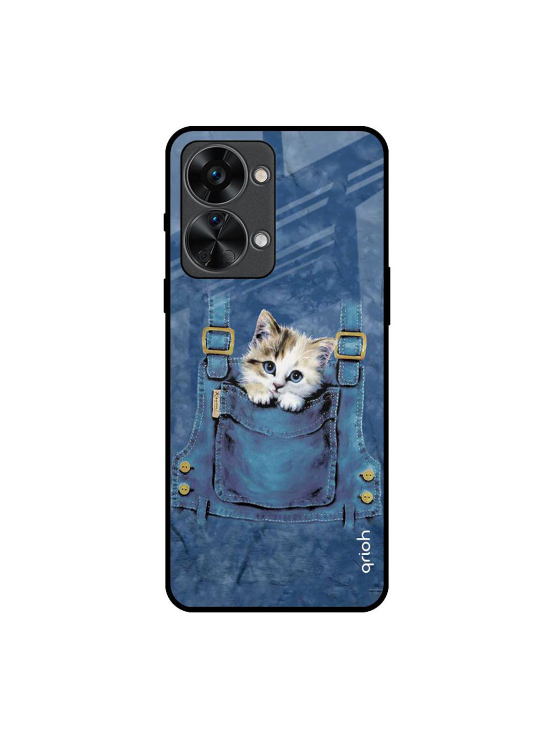 QRIOH Kitty In Pocket Printed Oneplus Nord 2T Back Case