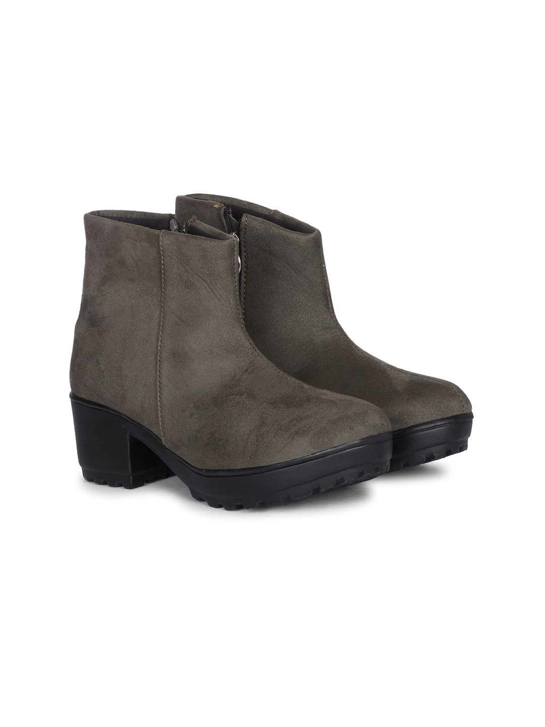 Commander Shoes Women Block Heeled Winter Boots