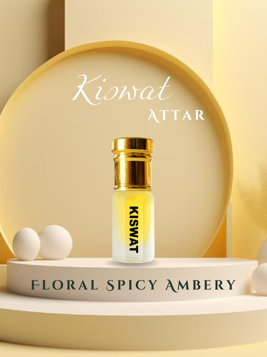 AZHEROUD Kiswat Long Lasting & Alcohol Free Attar - 3 ml