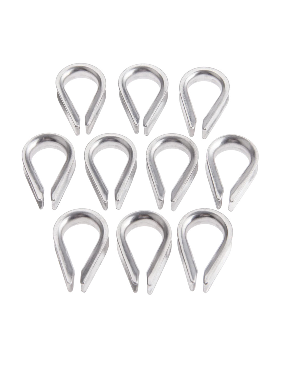 HackerX 10-Pcs Gym Machine Wire Cable Thimbles