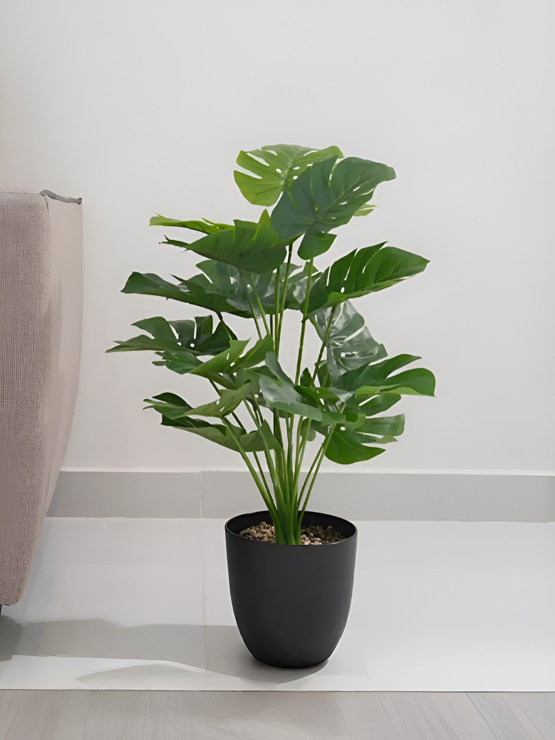 Royaloak Green And Black Artificial Plant With Pot
