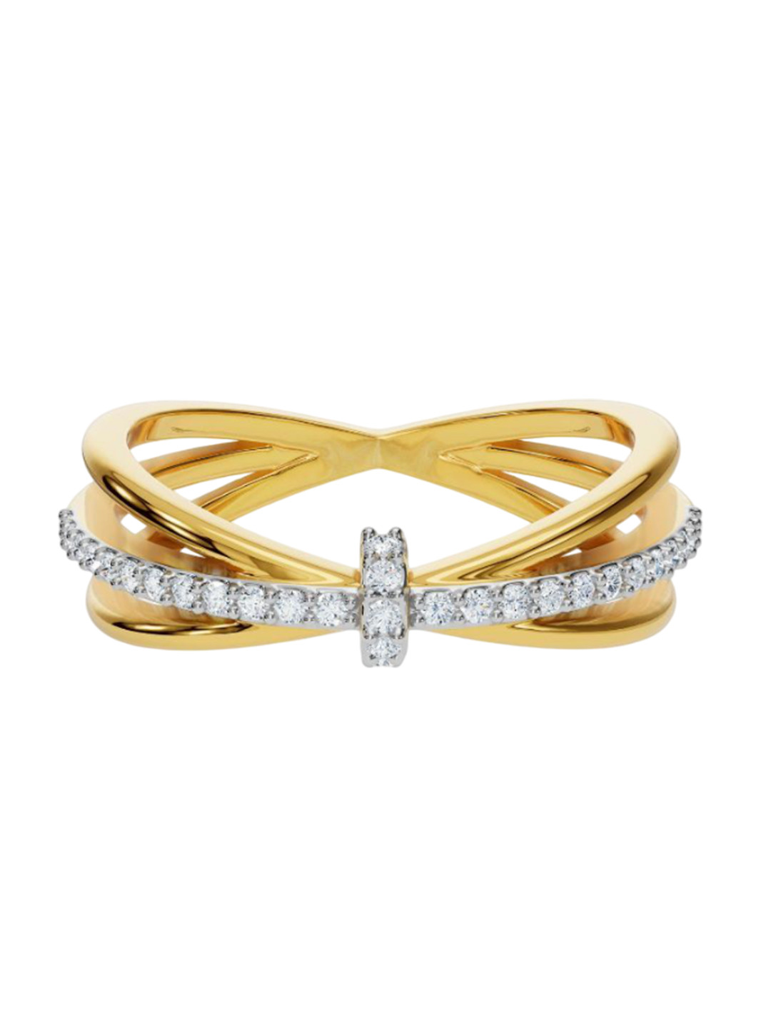 Emori Clyde Knot Lab Diamond in 14KT Gold Ring